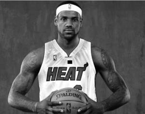 LeBron James, the new face of the Miami Heat