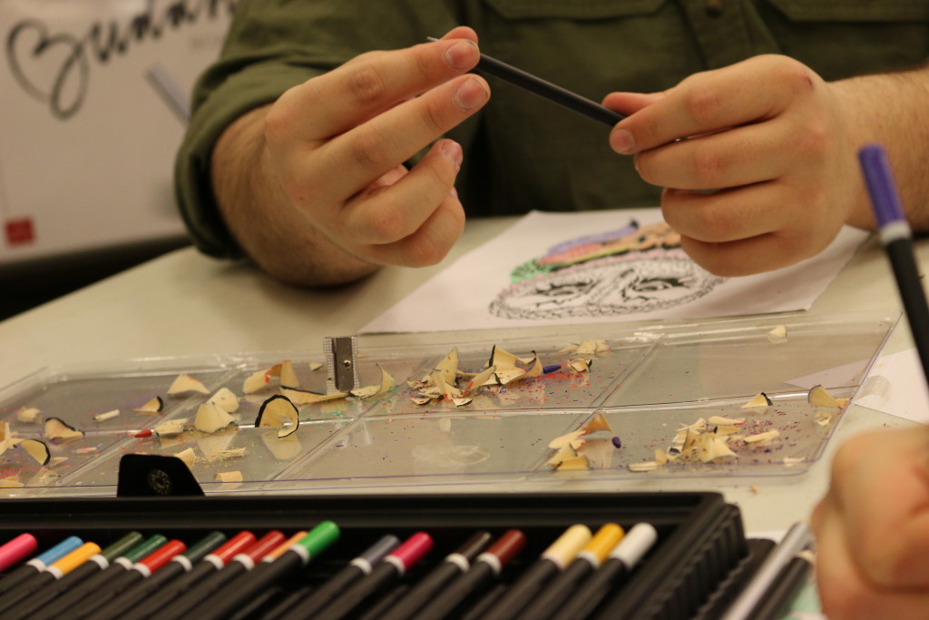 The coloring book has grown up