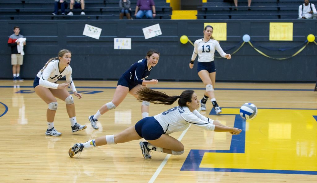URVB rallies late to win over Naz on Senior Night
