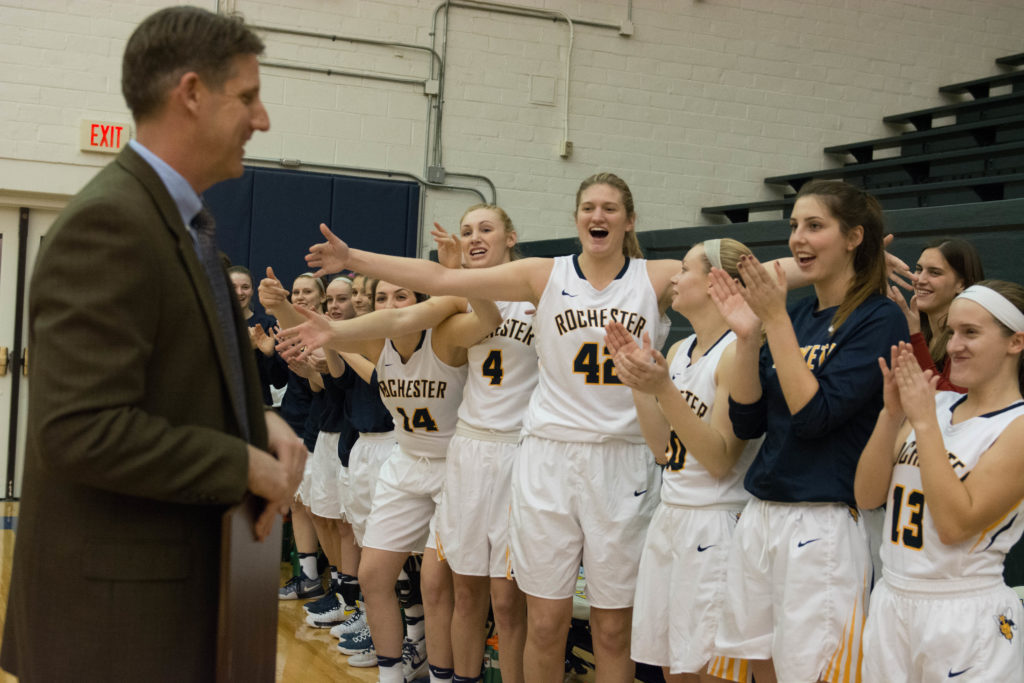 Coach Scheible inducted into HOF, credits team