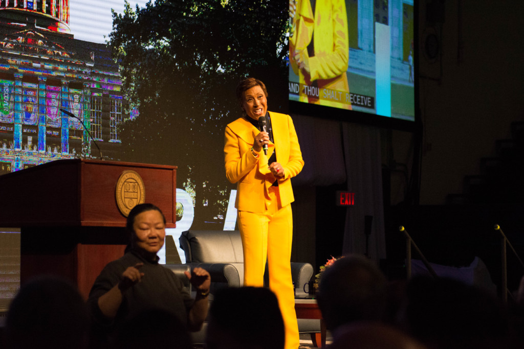 Roberts talks overcoming adversity through optimism