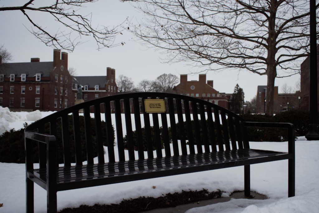 People Person: A boy, a girl, and a bench