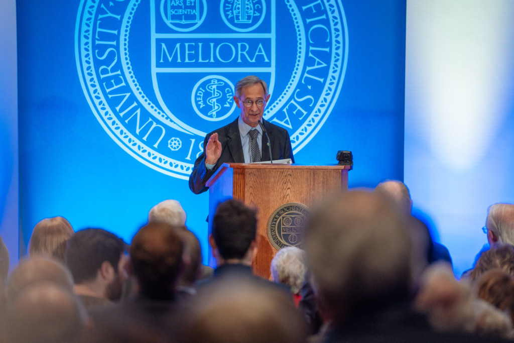 Seligman talks future vision for UR in farewell address