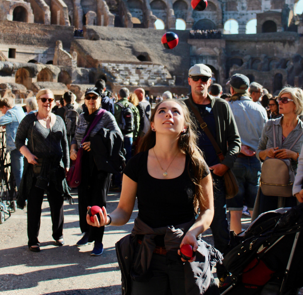 Born in a circus, student performer juggles classes and passions