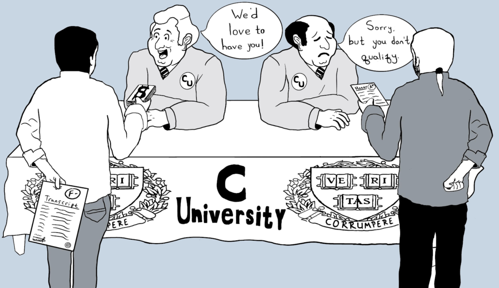 How to prevent wealth from predetermining admissions