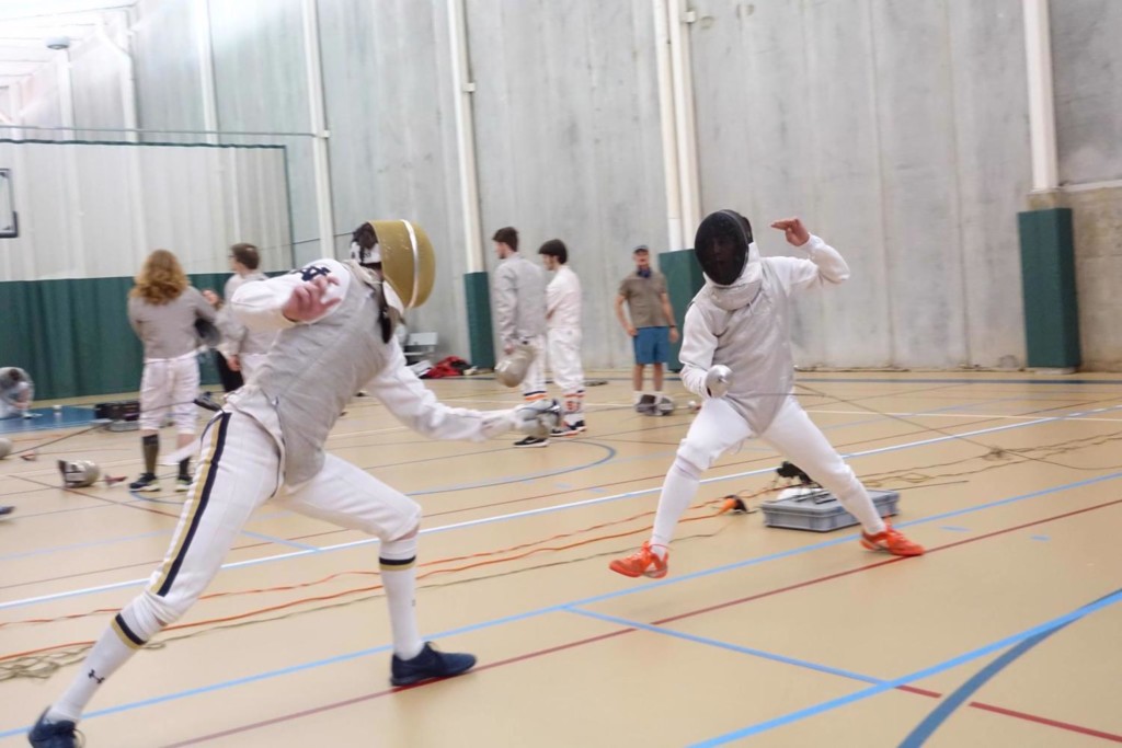 Fencing foils its opponents with heart