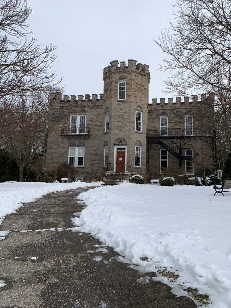The Scottish castle in the park