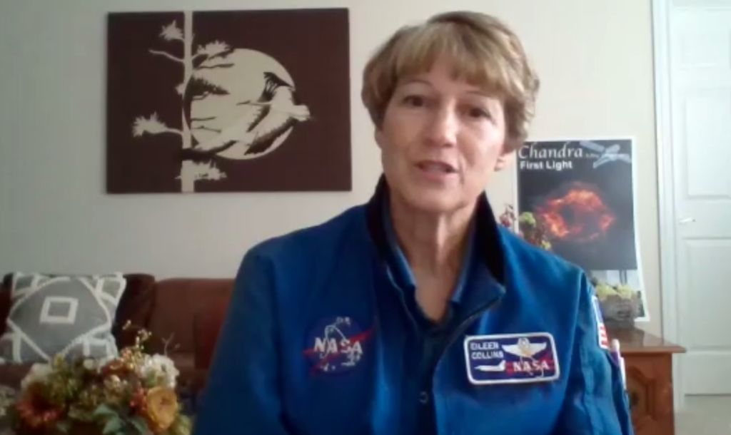 Collins discusses career in air and space