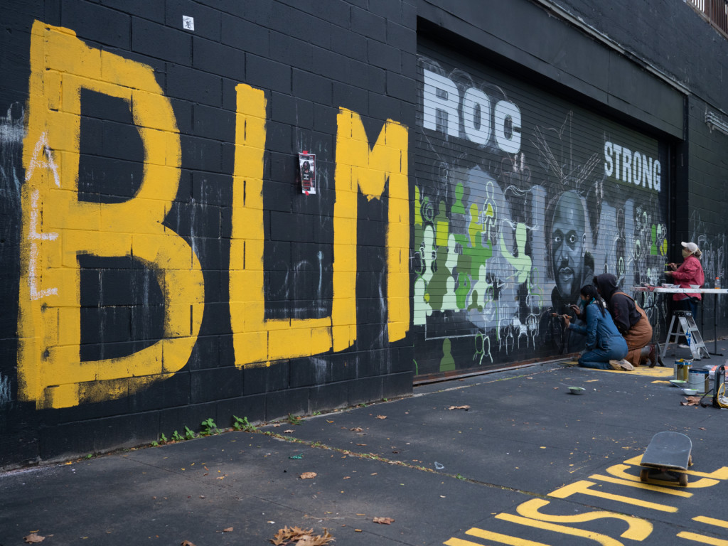 Rochester protestors use the universal language of art in Project AIR and RSO