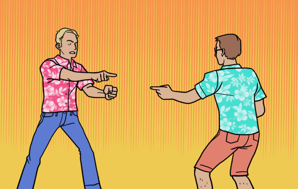 Campus by torchlight