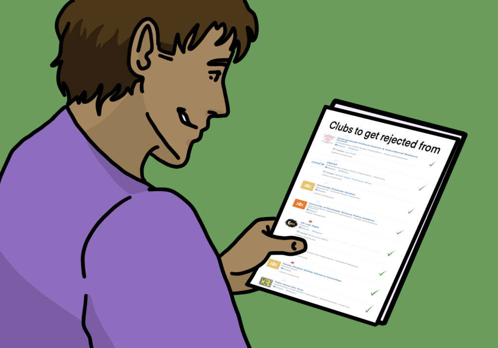 Junior sets prestigious record for amount of student organization rejections