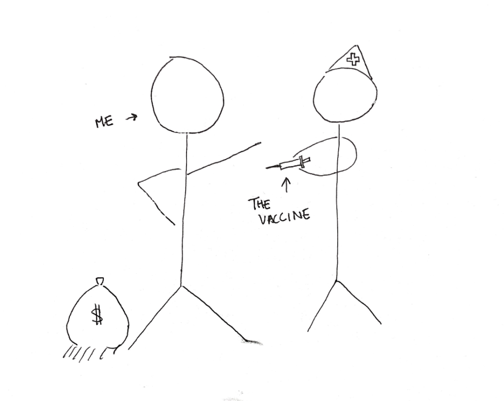 Email from a distraught, unvaccinated donor