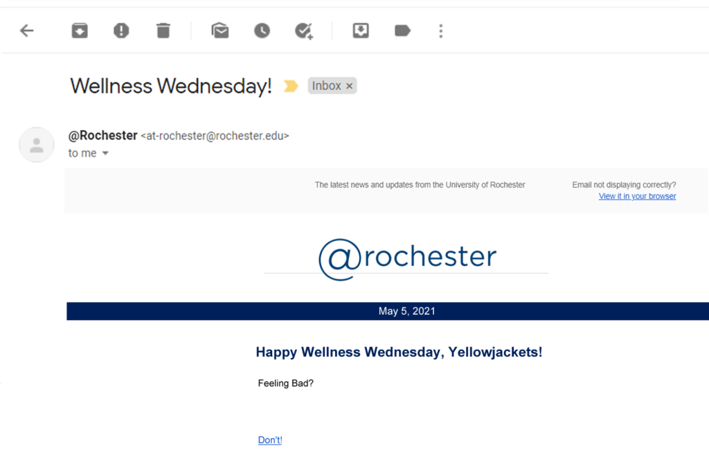 Wellness Wednesday advice: If going to be sad? Don’t!