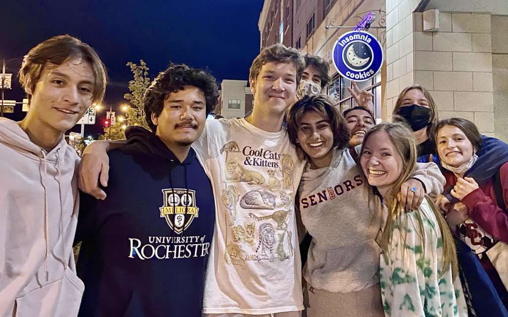 College students + free Insomnia cookies = a batch made in heaven