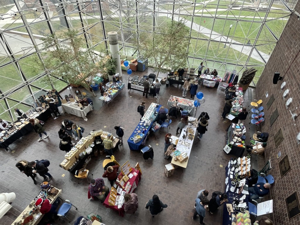 Exploring local offerings at the holiday shopping fair