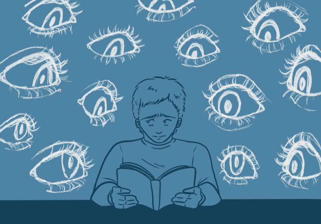 Please don’t look at me while I’m studying