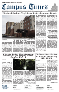 Cover of Vol 150 Issue 1 with a photo of Brooks Crossing apartments and the Staybridge Suites