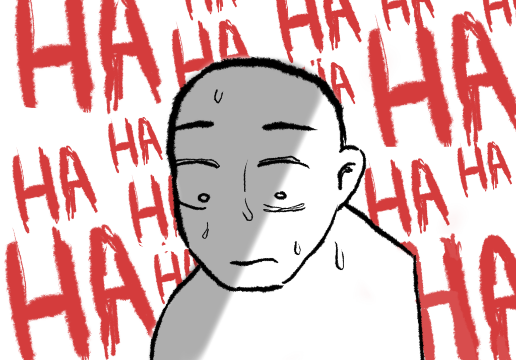 Embarrassment, a storming sea