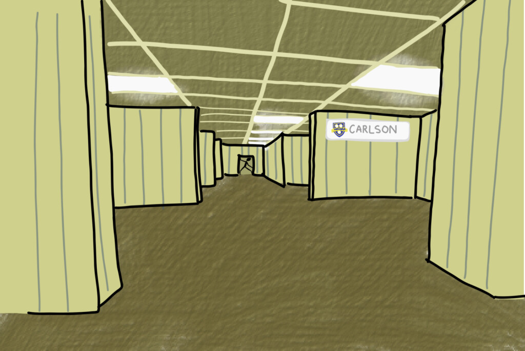 The basement of Carlson Library is literally the backrooms