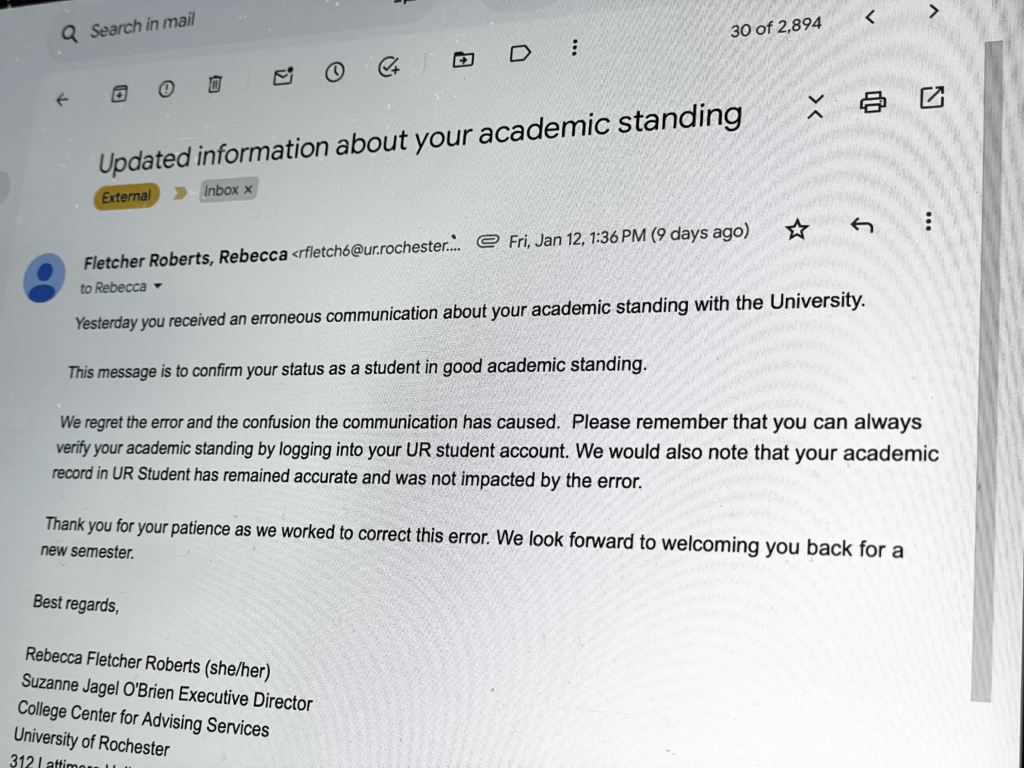 266 students sent false academic probation letters by CCAS