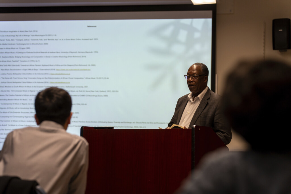 Accomplished ethnomusicologist Dr. Kofi Agawu lectures on African Art Music at Eastman