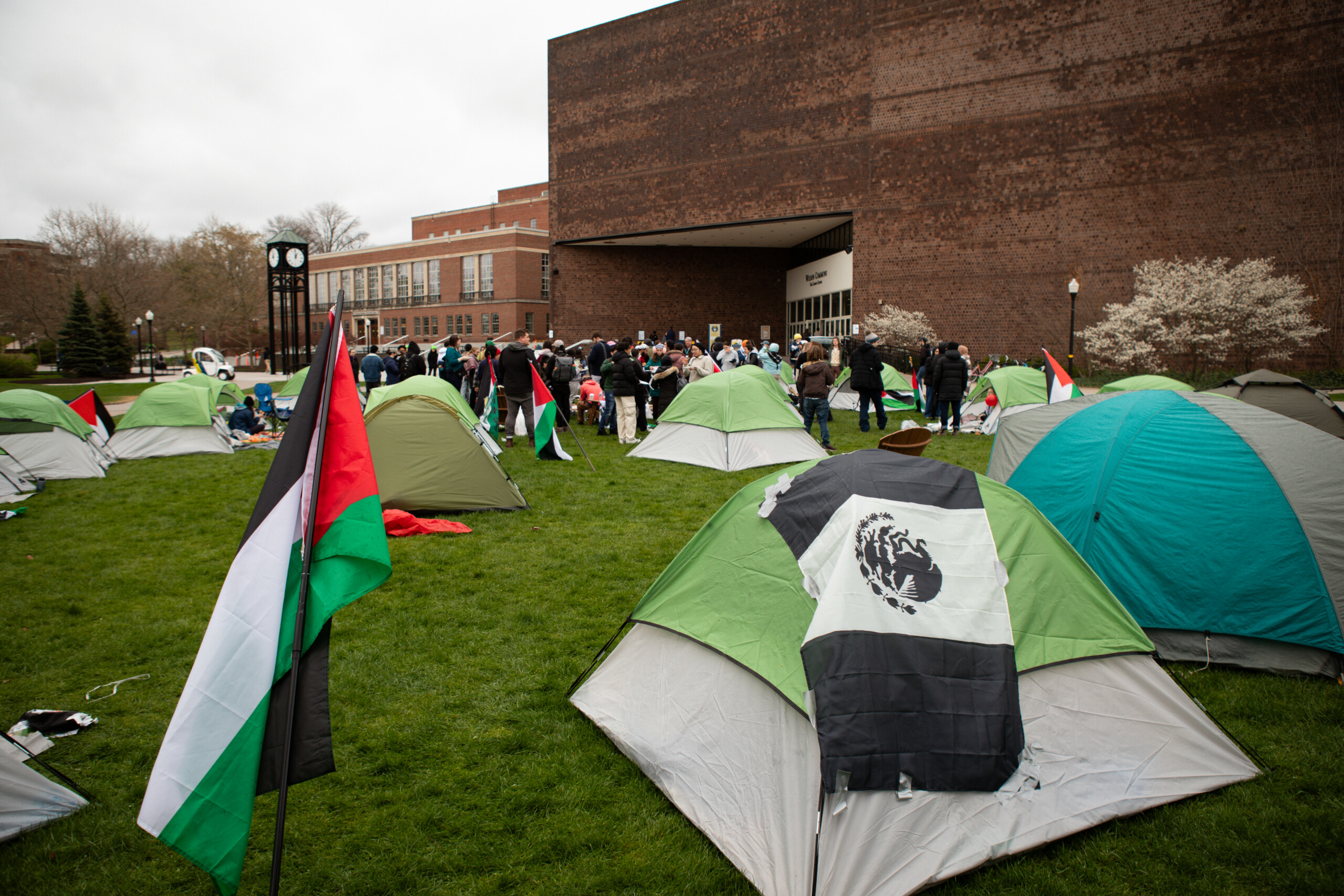 5 students banned from campus for Gaza solidarity encampment