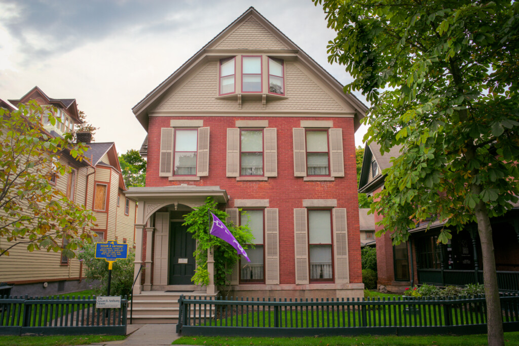 Early voting at the Susan B. Anthony House