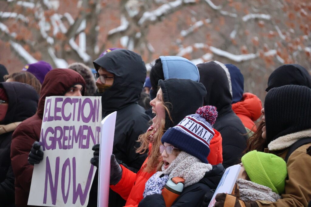 UR graduate students hold protest for unionization
