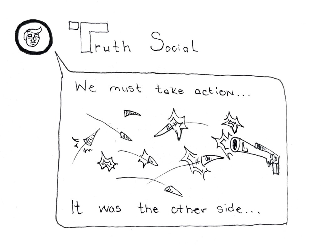 No, political violence is not okay. Neither is misrepresenting the facts afterward.