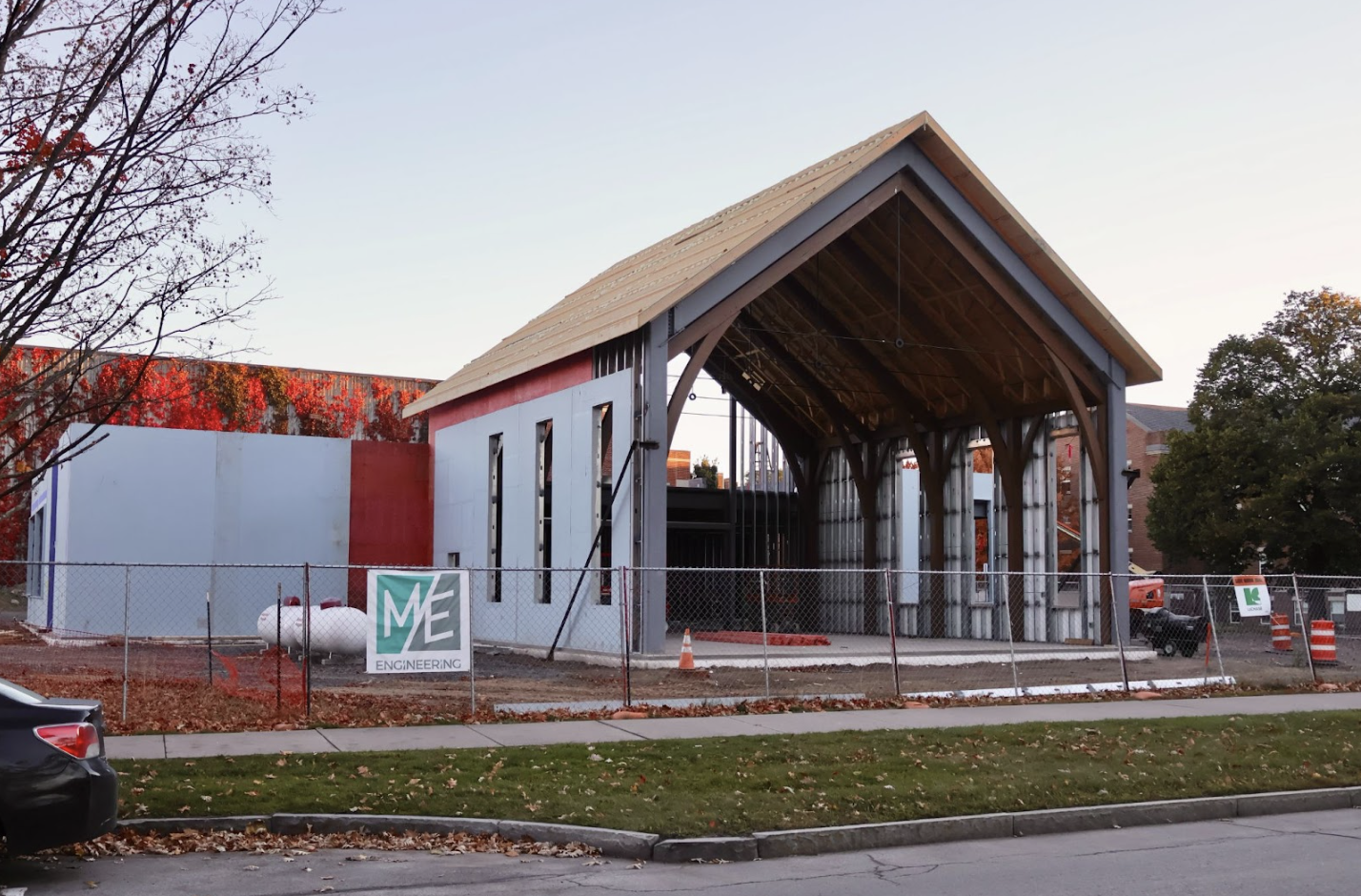 Construction significantly underway on campus Catholic center